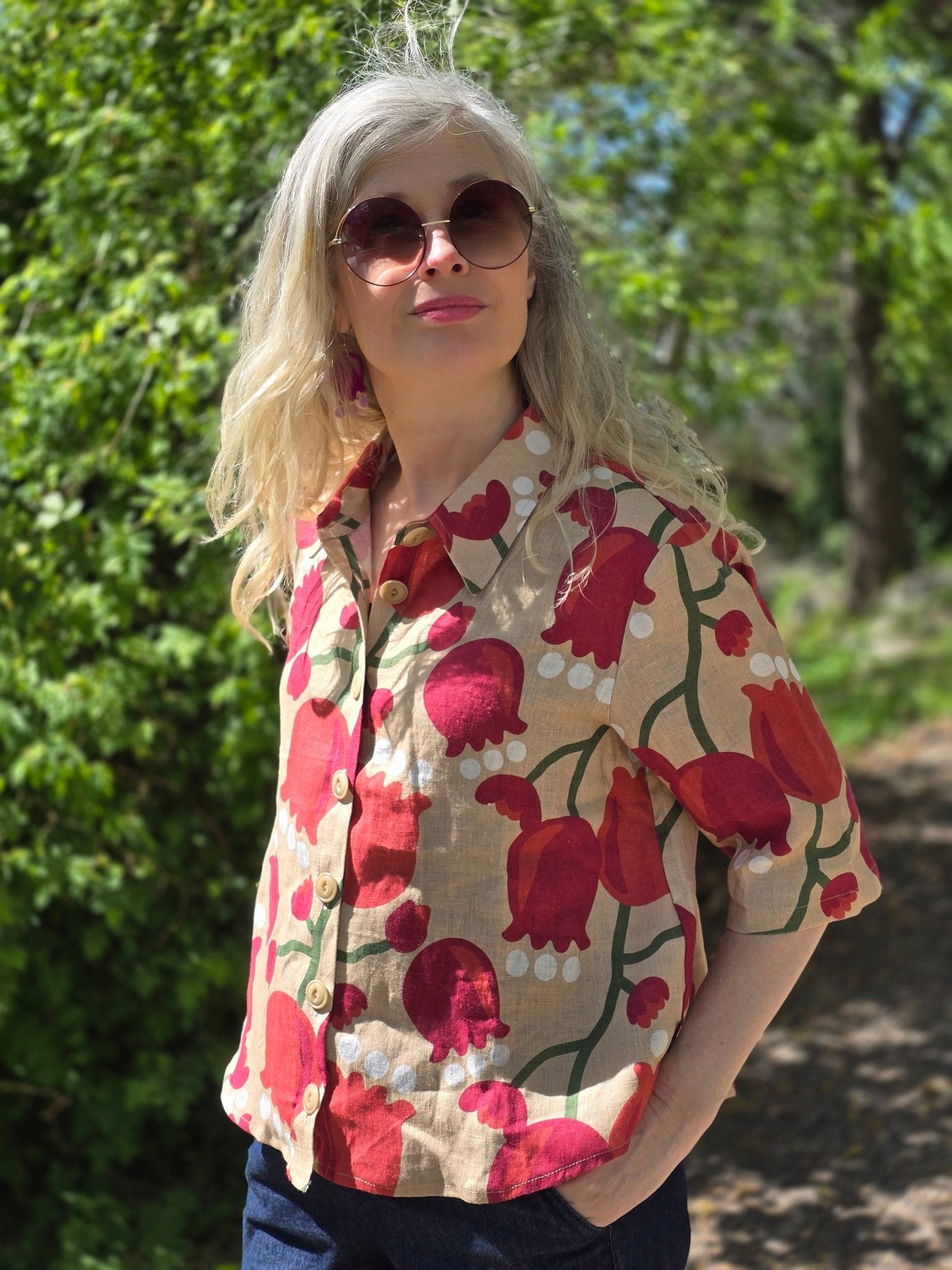 Blus ljus Tulpan | Rino Blus i S från Rino Design Sthlm