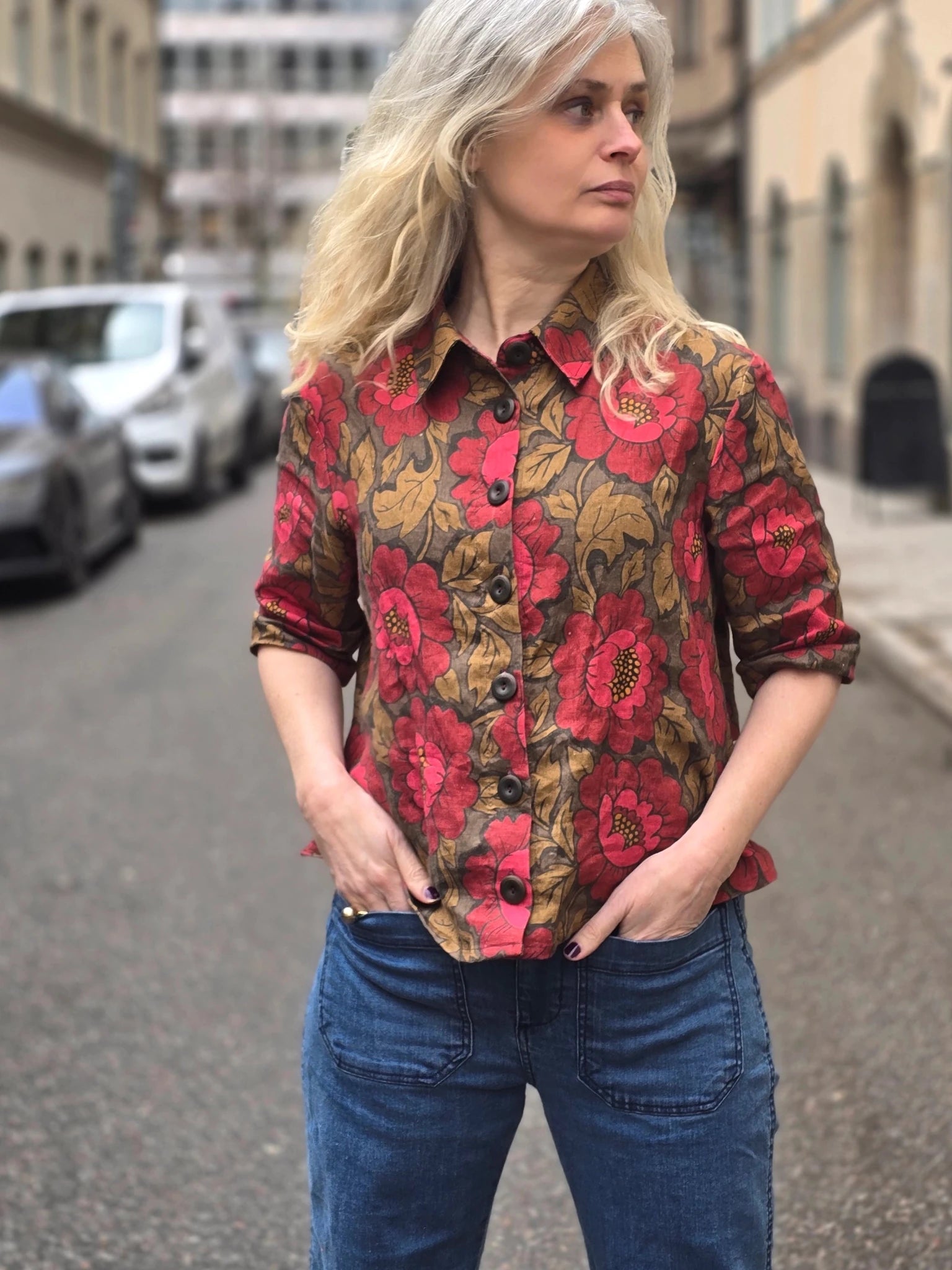 Blus Rosenvik lin | Rino Blus i S från Rino Design Sthlm