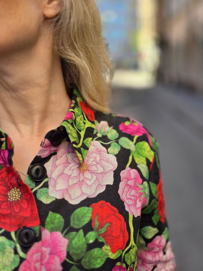 Blus Rosor lin - Rino Design Sthlm