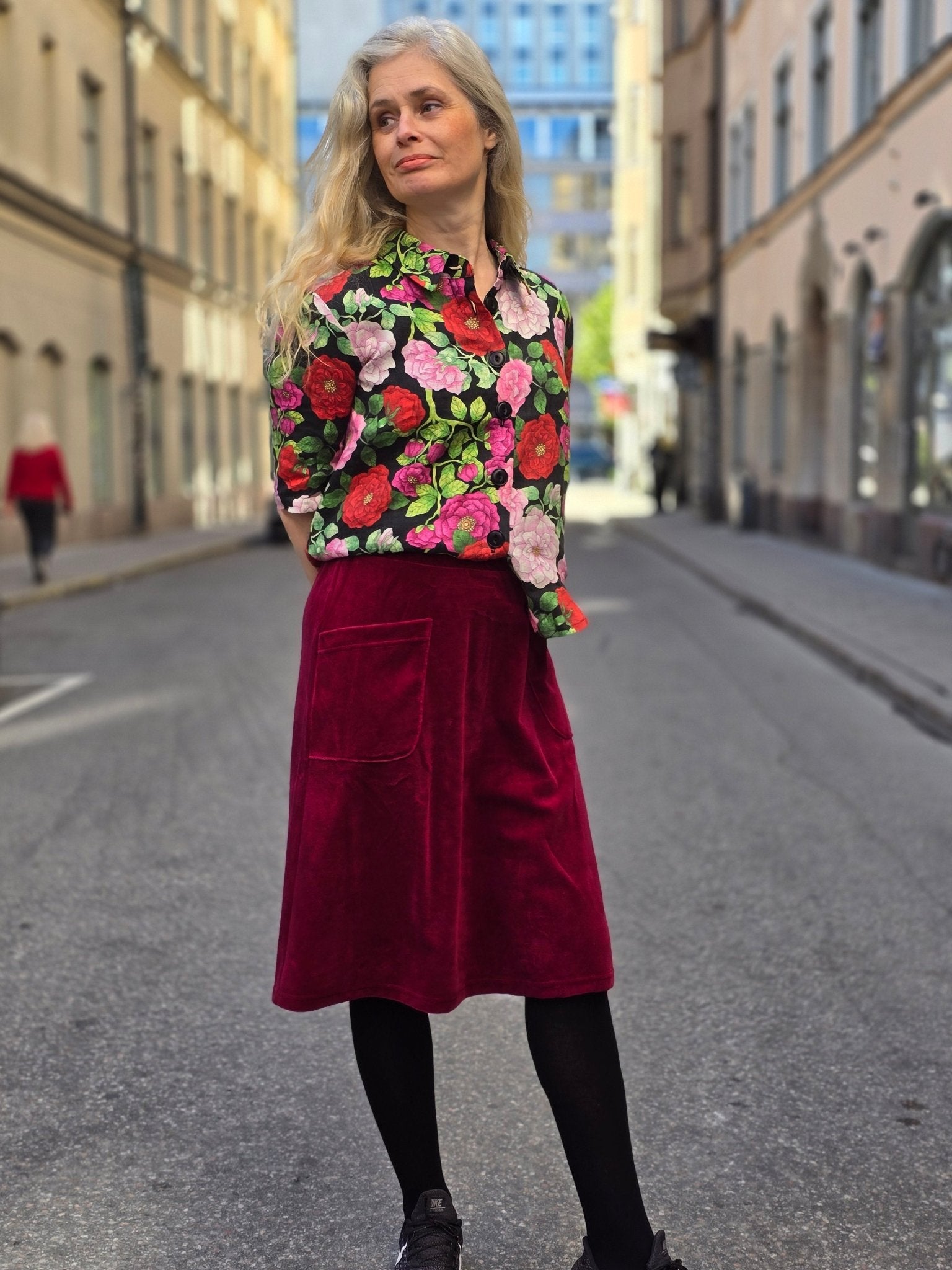 Blus Rosor lin - Rino Design Sthlm
