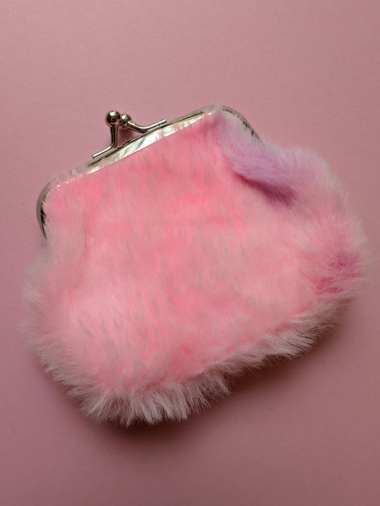 Börs rosa fluff - Rino Design Sthlm