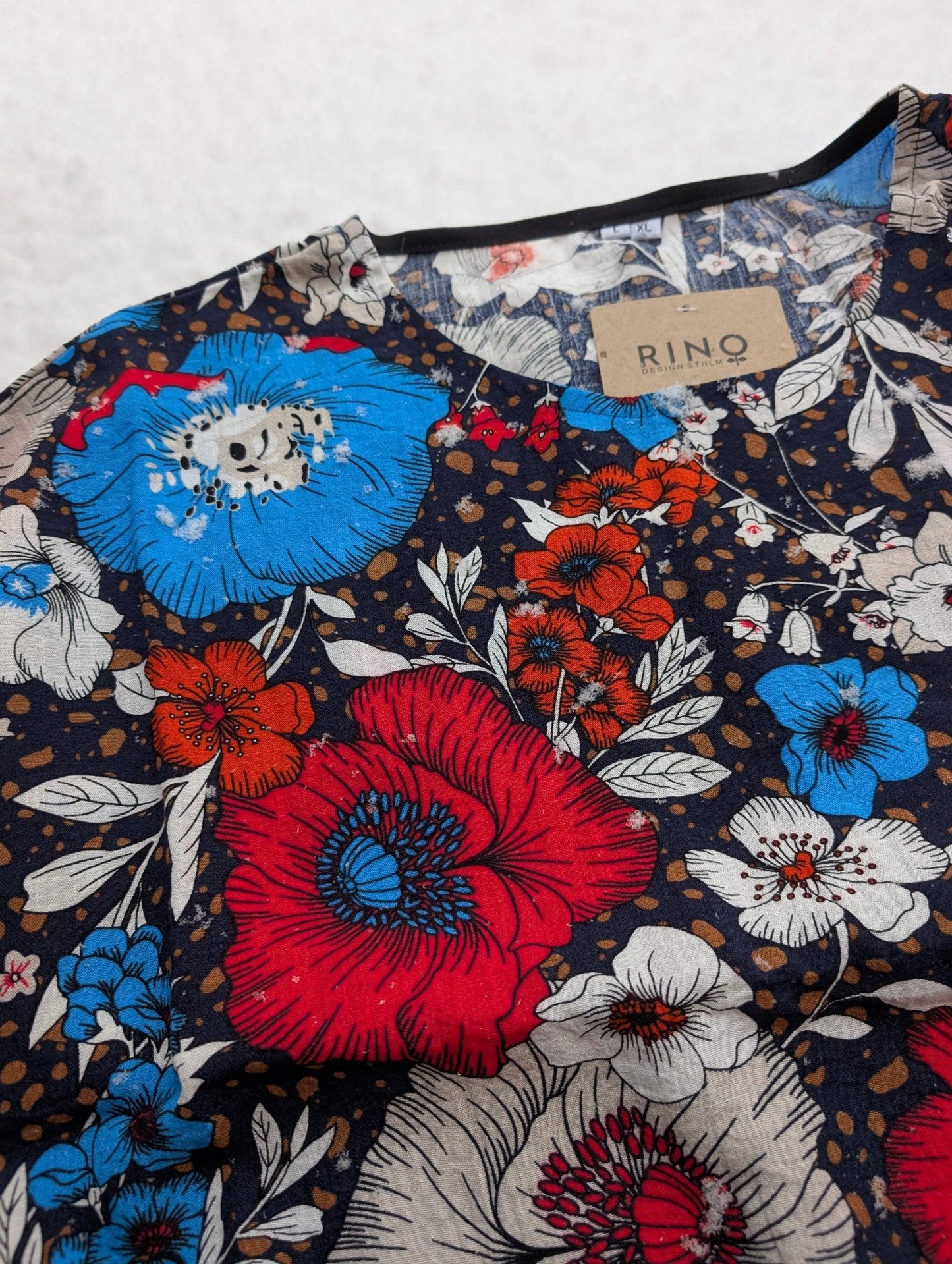 Box - blus dam – Blå Blomma - Rino Design Sthlm