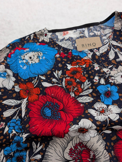 Box - blus dam – Blå Blomma - Rino Design Sthlm