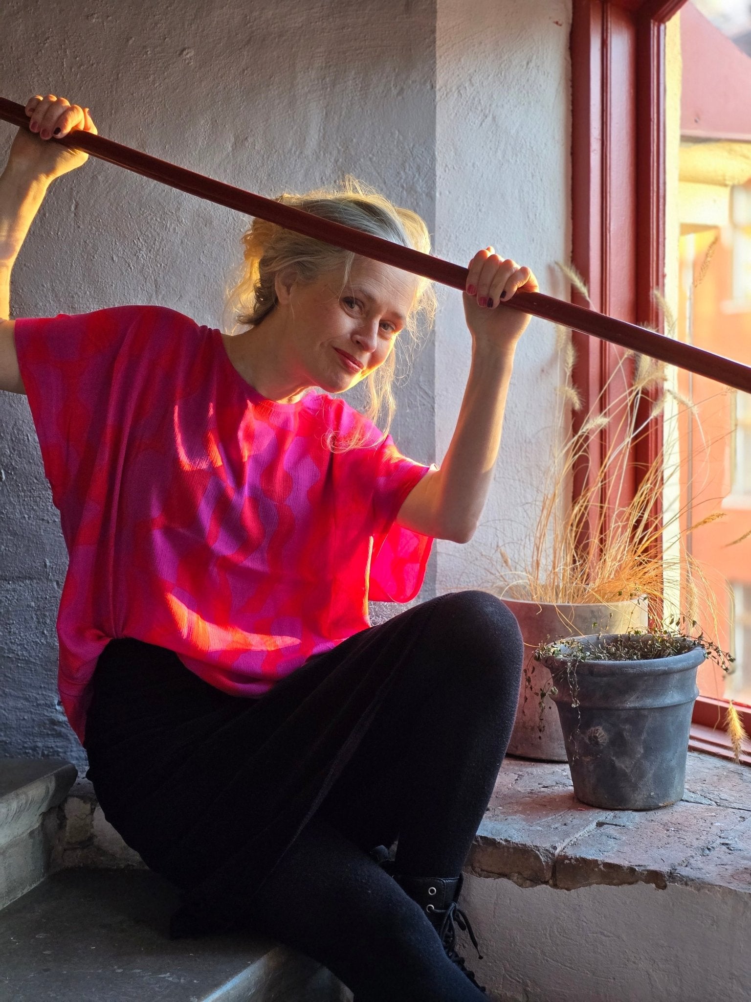 Box - blus dam – Cerise viskos - Rino Design Sthlm