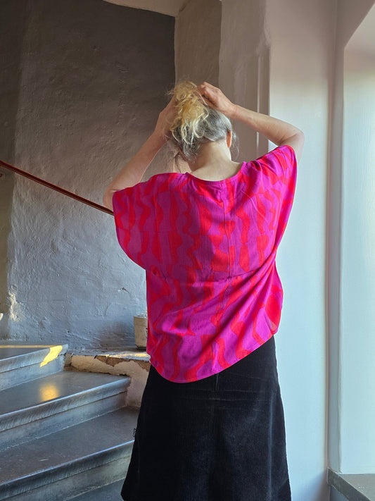 Box - blus dam – Cerise viskos - Rino Design Sthlm