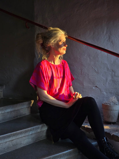 Box - blus dam – Cerise viskos - Rino Design Sthlm