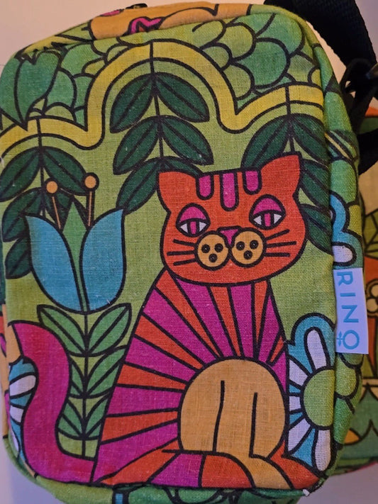 Cityväska Katt Grön - Rino Design Sthlm