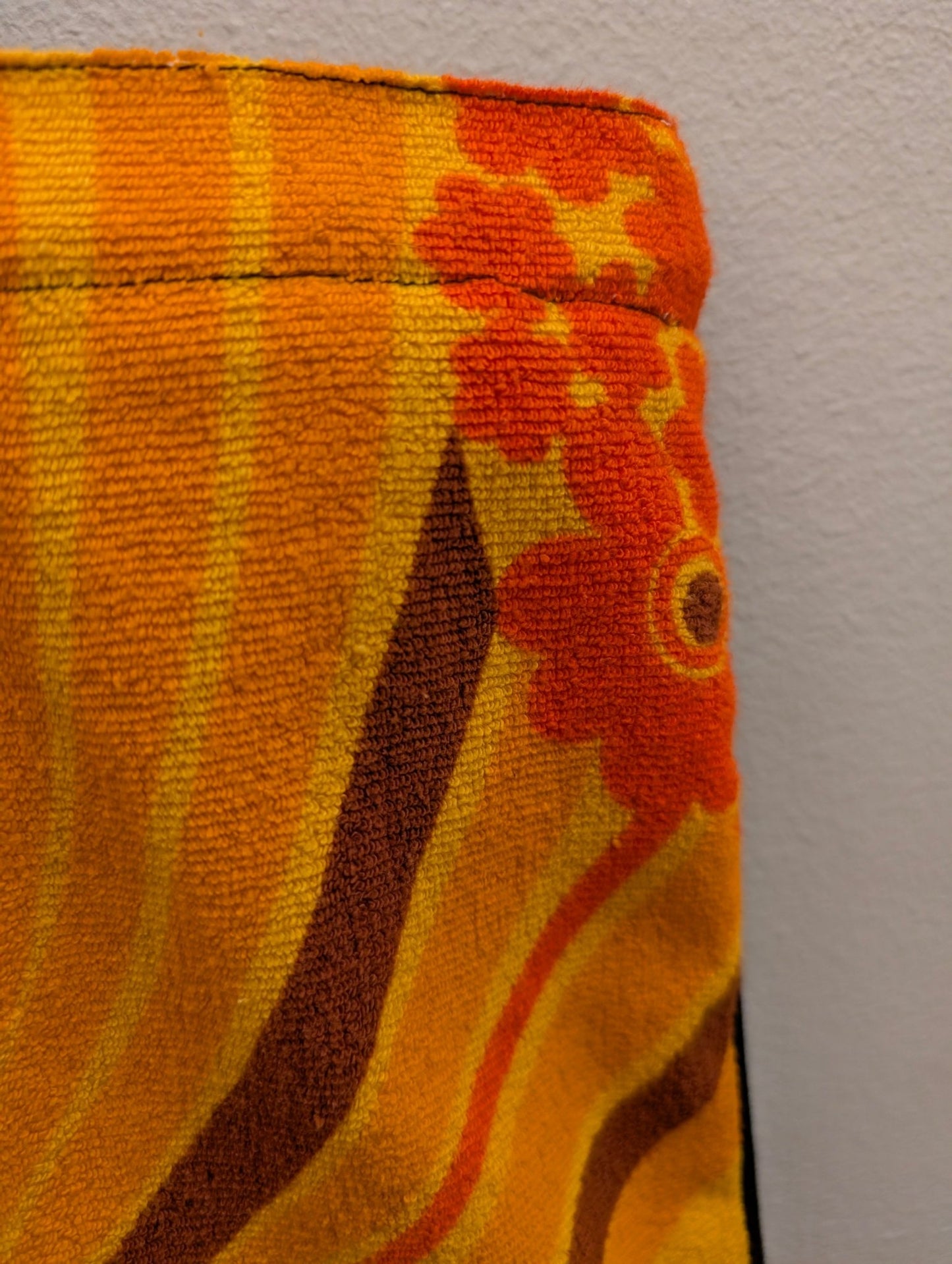 Cityväska stor Retrotyg gul frotte - Rino Design Sthlm