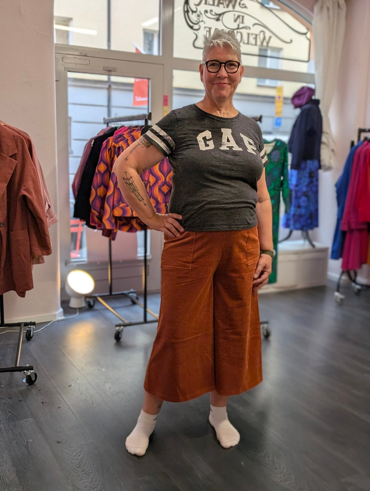 Culottebyxor manchester rost | Rino Byxor i S från Rino Design Sthlm