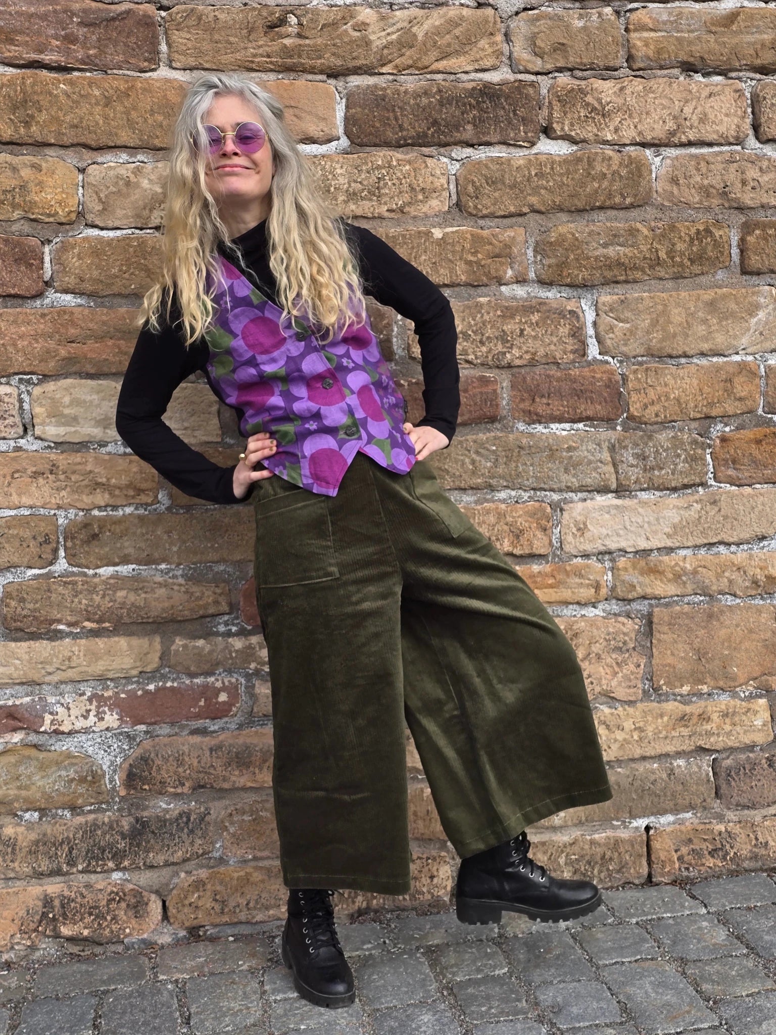 Culottebyxor Olivgrön | Rino Byxor i S från Rino Design Sthlm