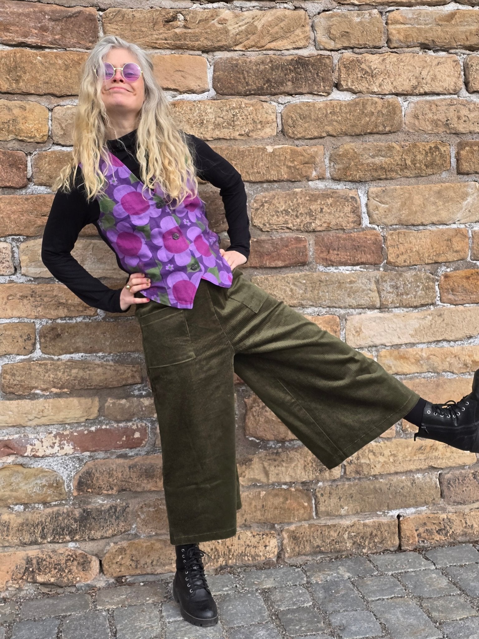 Culottebyxor Olivgrön | Rino Byxor i S från Rino Design Sthlm