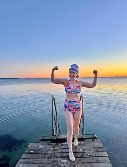 Färgglad Bikinitopp 80's - Rino Design Sthlm