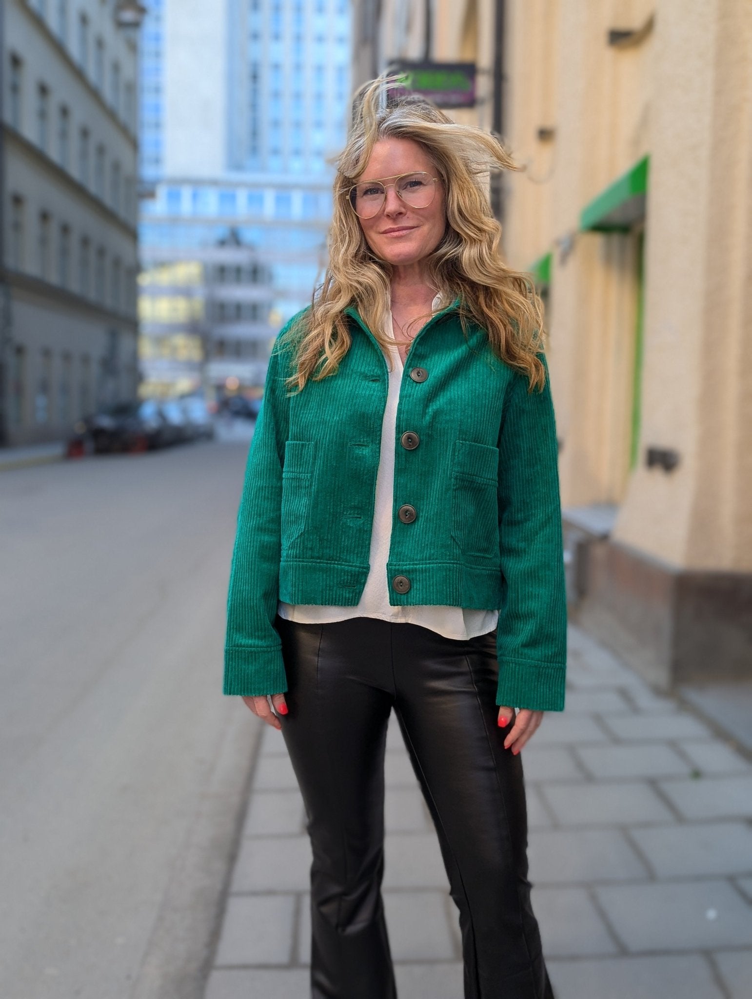 Manchesterjacka Grön | Rino Jacka i S från Rino Design Sthlm