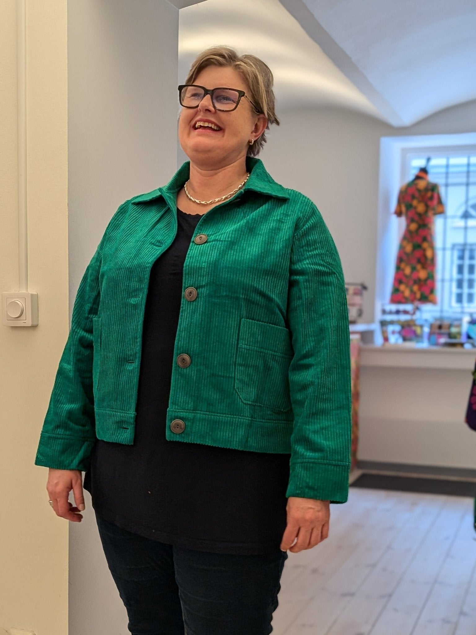 Manchesterjacka Grön | Rino Jacka i S från Rino Design Sthlm