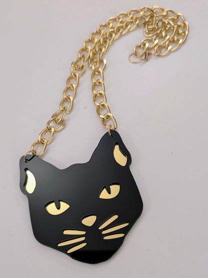 Halsband Katt - statement halsband akryl - Rino Design Sthlm