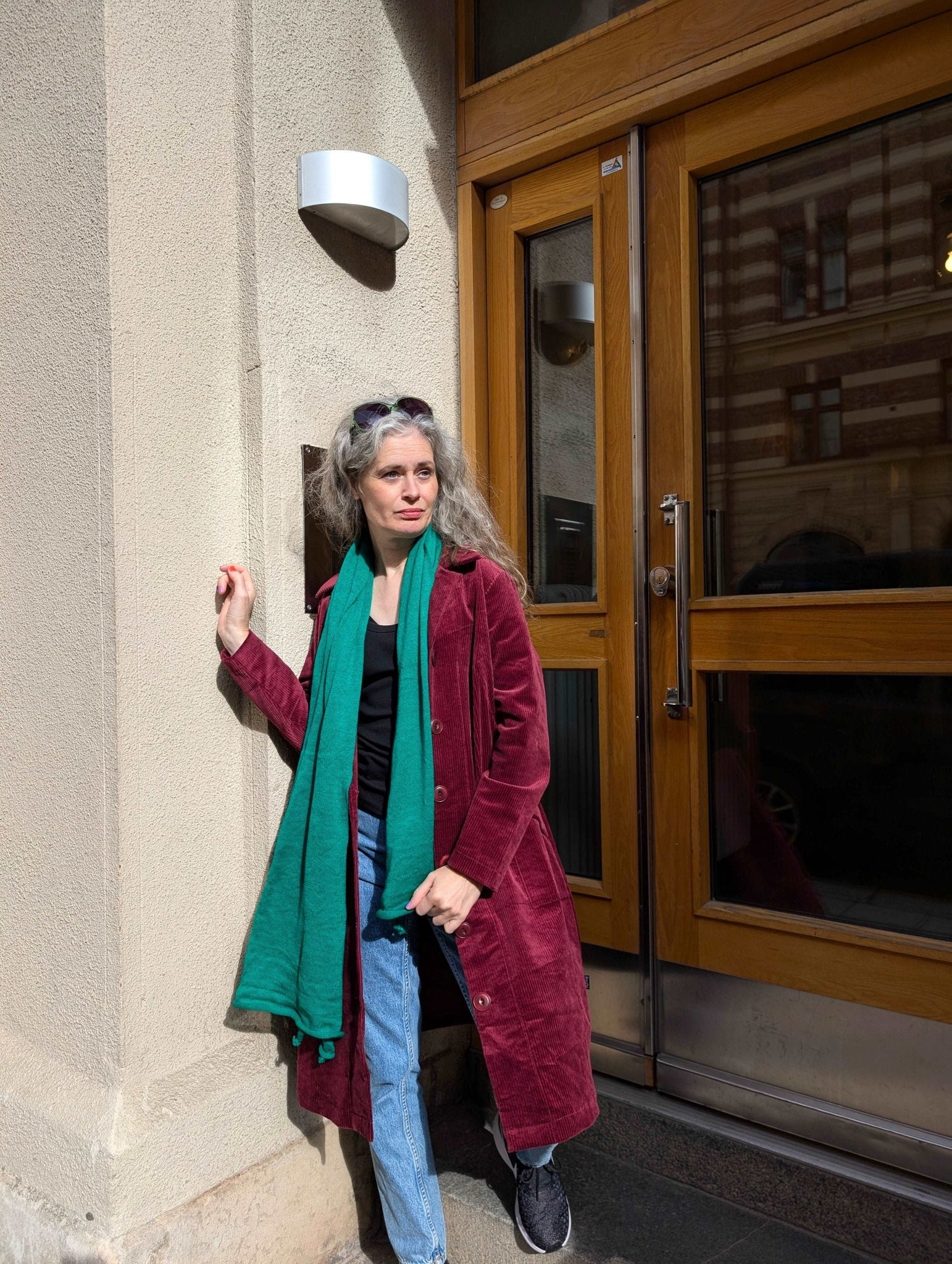 Halsduk Ull Grön | Rino Halsduk i One size från Rino Design Sthlm