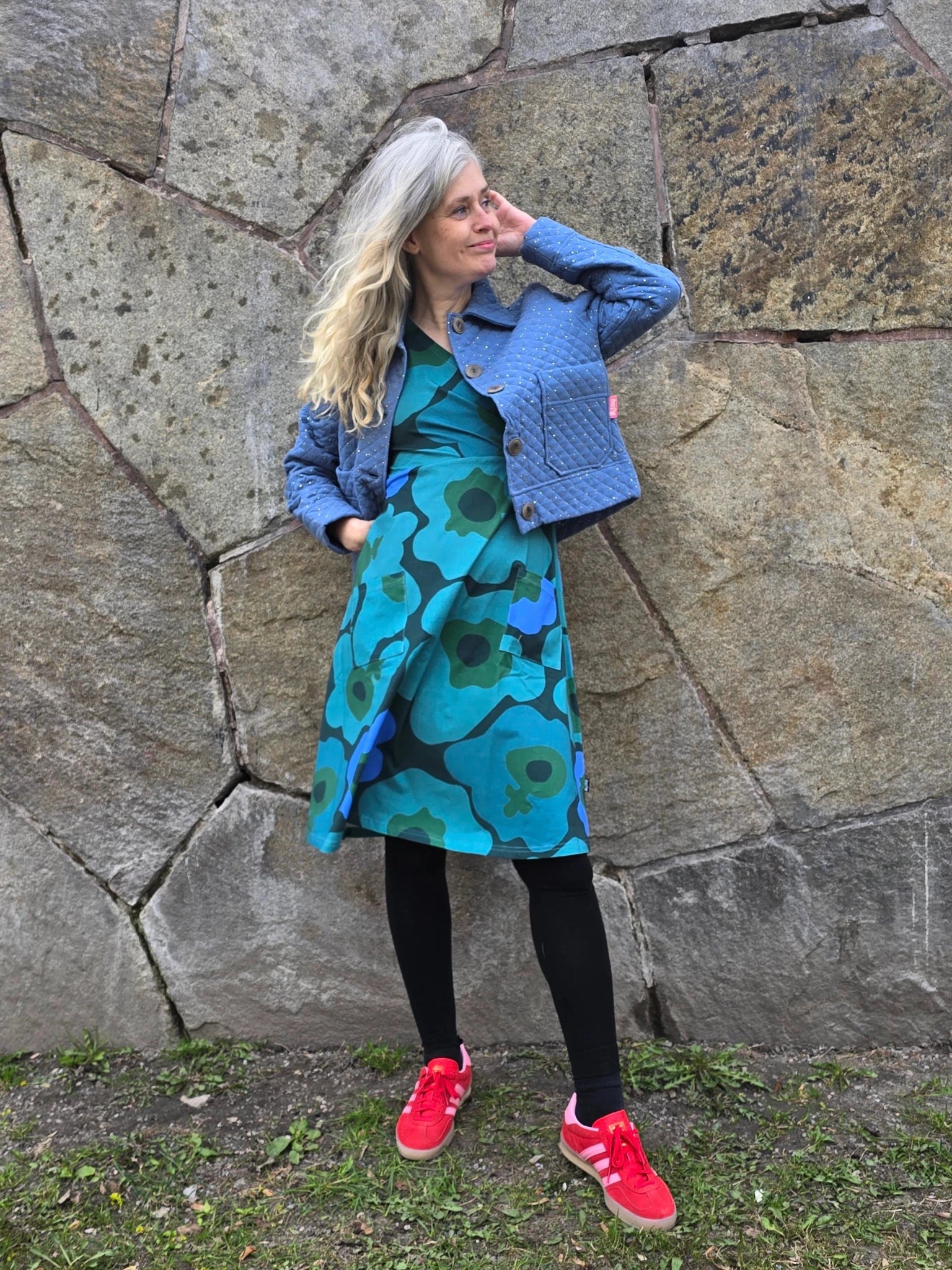 Jacka Quiltad Muslin Ljusblå | Rino Jacka i S från Rino Design Sthlm