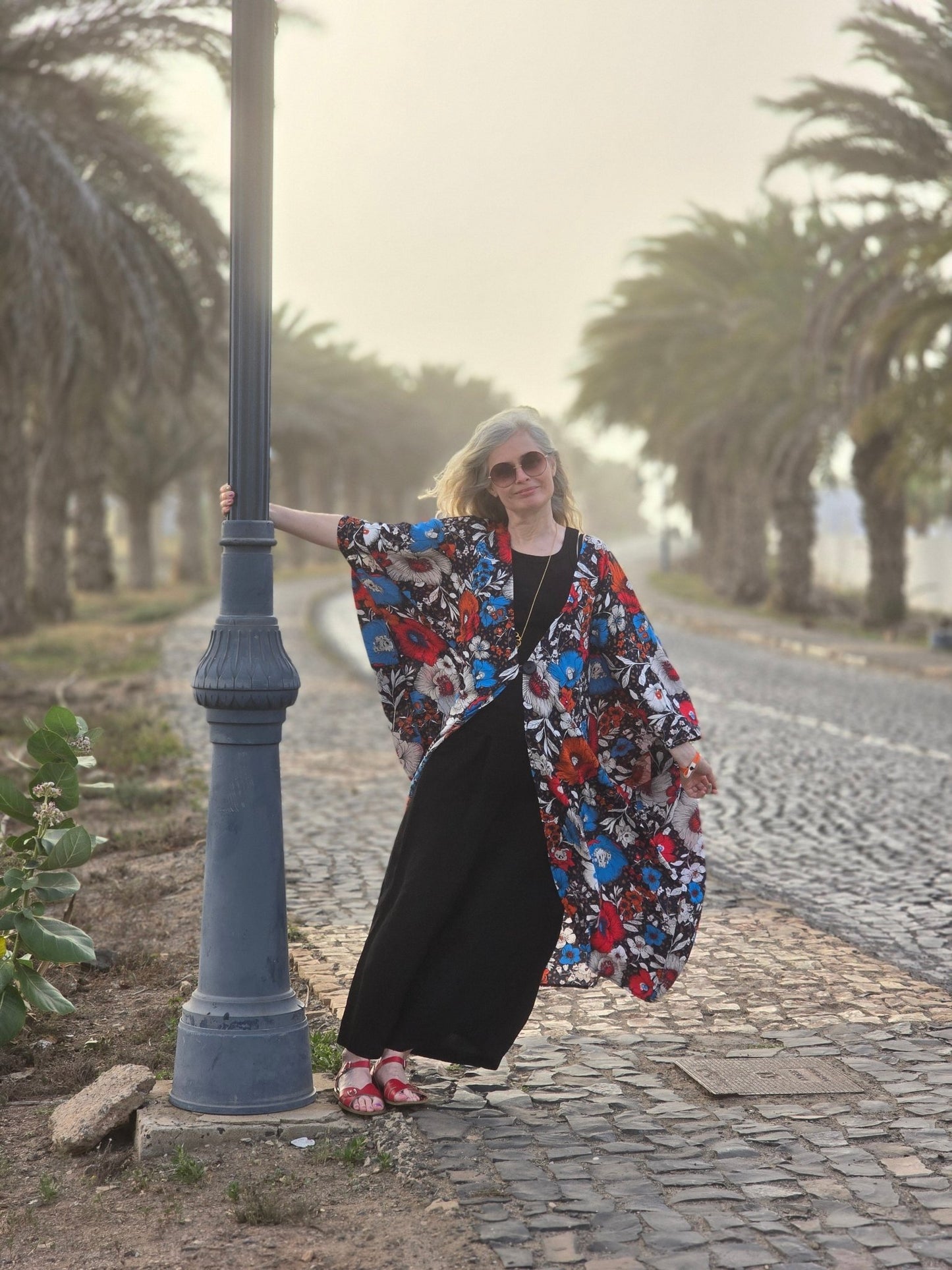 Kaftan Wonder Woman Blåröd - Rino Design Sthlm