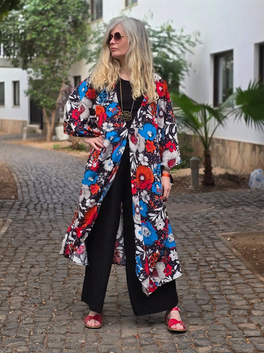 Kaftan Wonder Woman Blåröd - Rino Design Sthlm