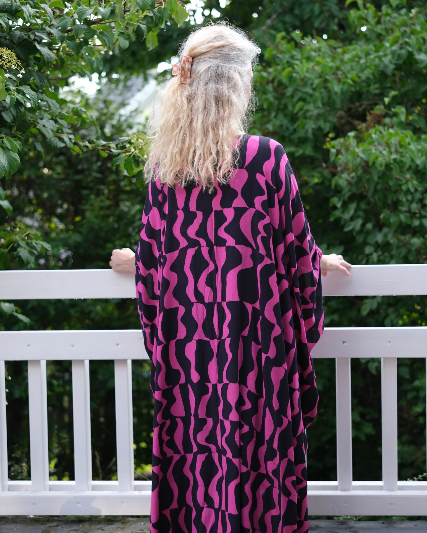 Kaftan Wonder Woman Grafisk Cerise - Rino Design Sthlm