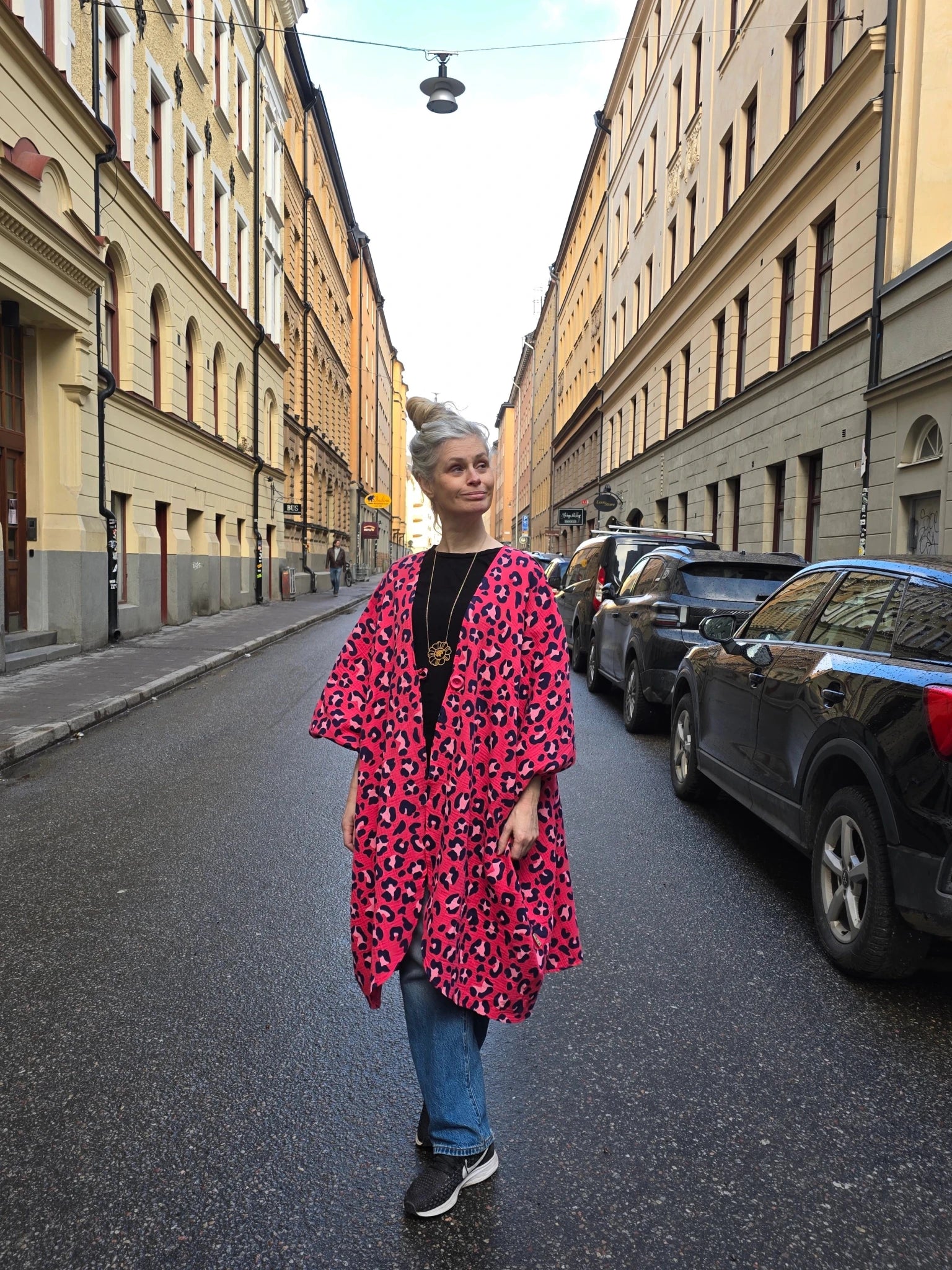 Kaftan Wonder Woman Leopard | Rino Kaftan muslin i One size från Rino Design Sthlm