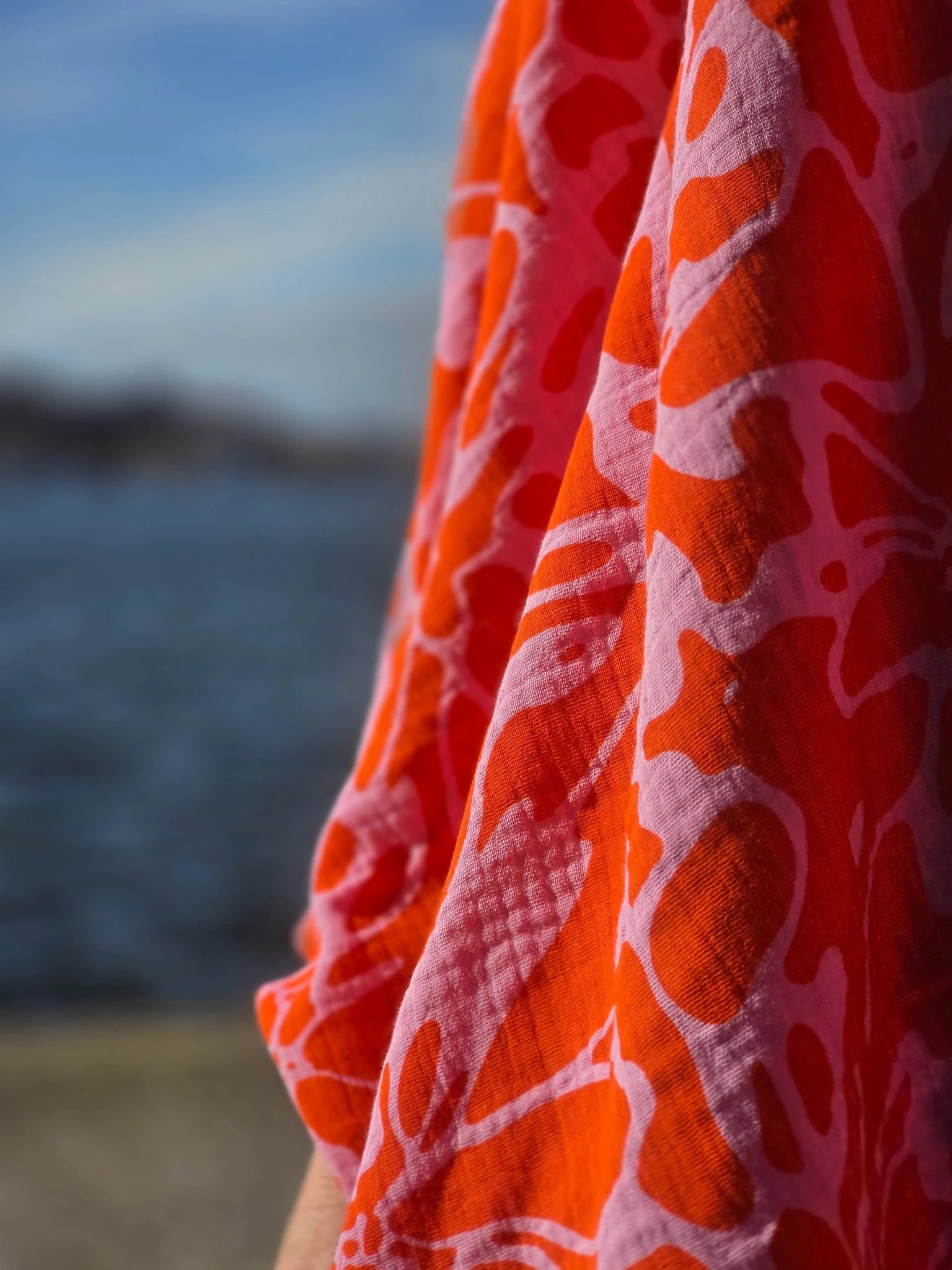 Kaftan Wonder Woman Rosa - orange | Rino Kaftan muslin i One size från Rino Design Sthlm