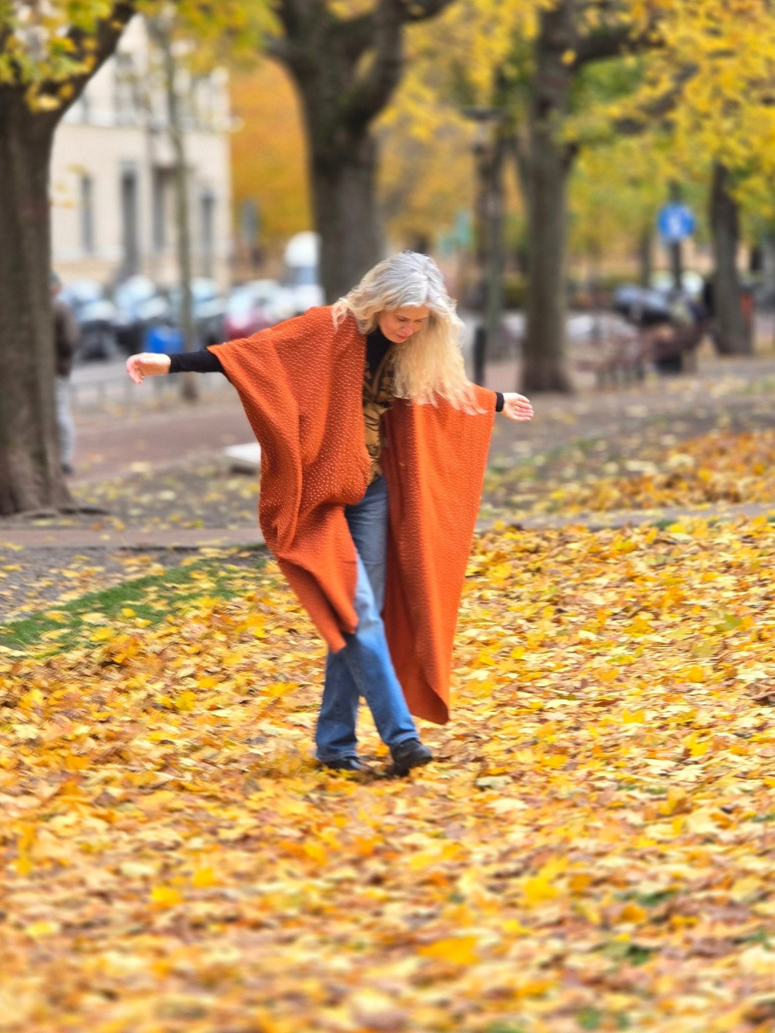 Kaftan Wonder Woman Rost Vita Prickar - Rino Design Sthlm