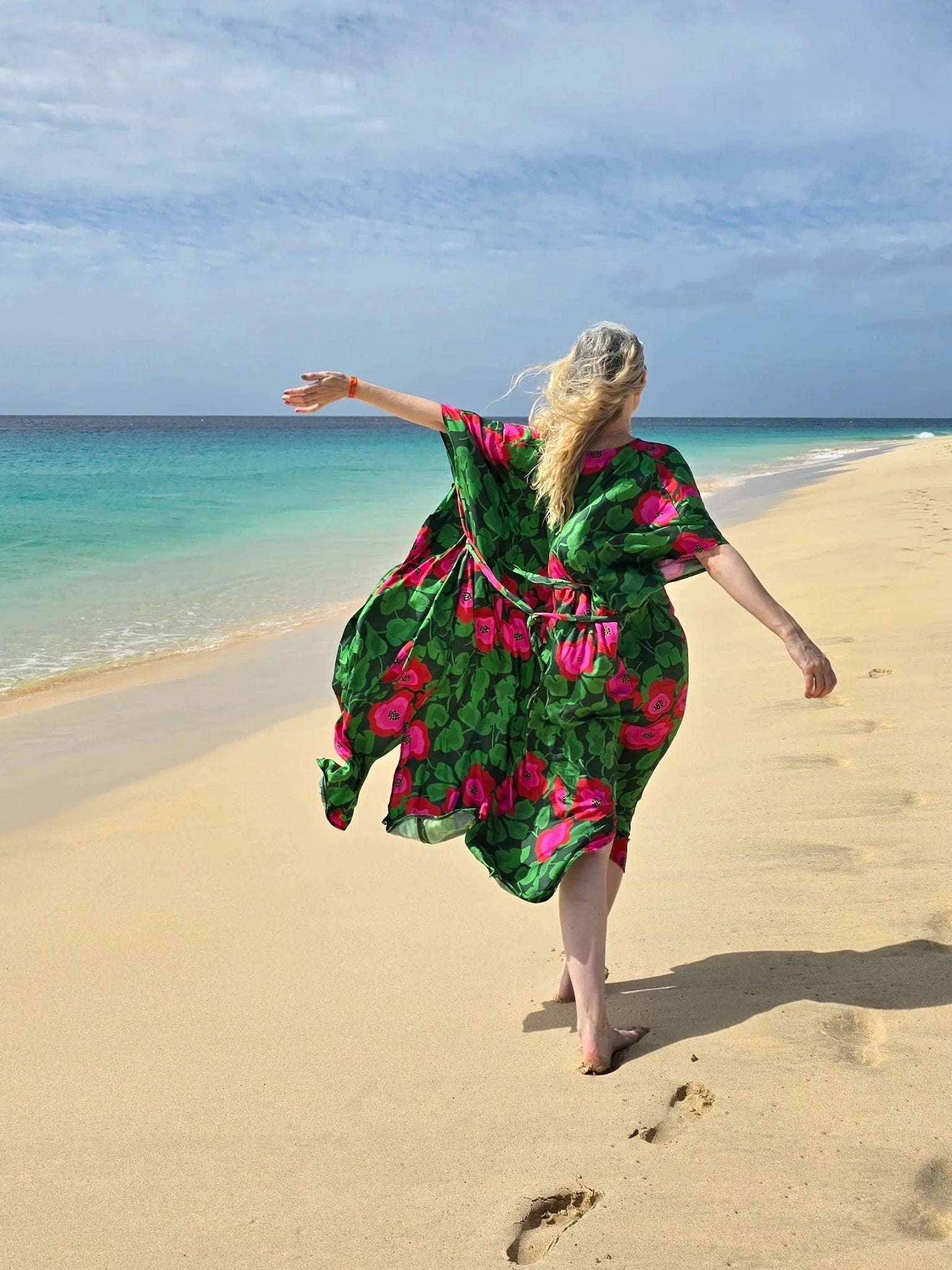 Kaftanklänning Multi Törnrosa | Rino Klänning i One size från Rino Design Sthlm