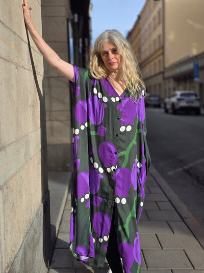 Kaftanklänning Multi Lila Tulpan - Rino Design Sthlm