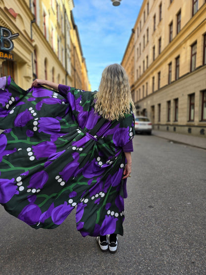 Kaftanklänning Multi Lila Tulpan - Rino Design Sthlm