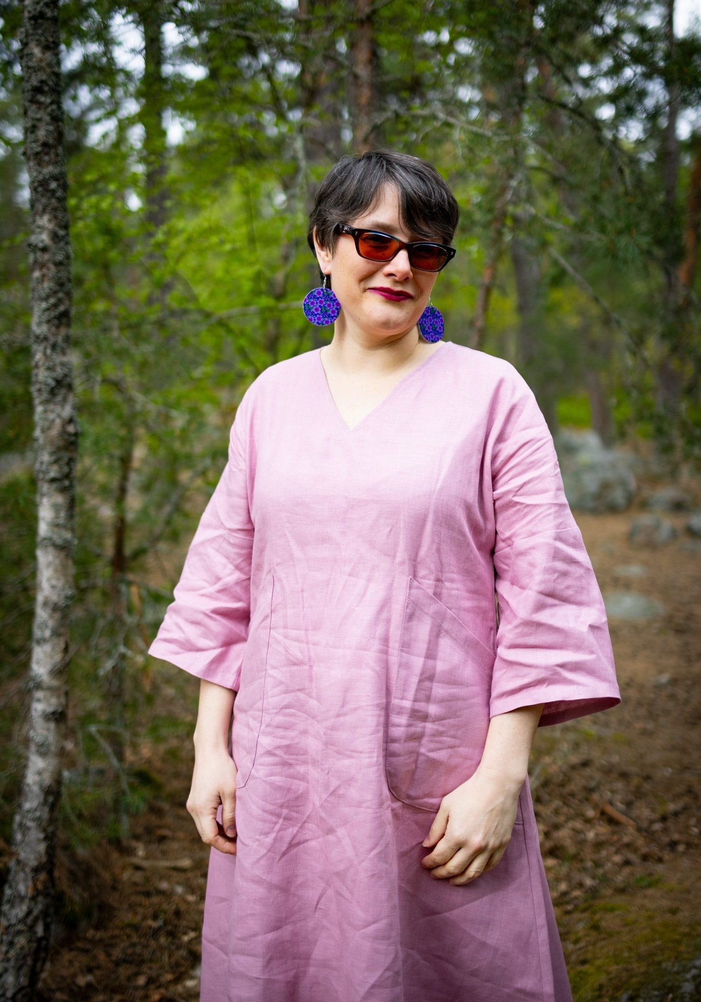 Kavaj Gammelrosa Lin - linnekavaj - Rino Design Sthlm