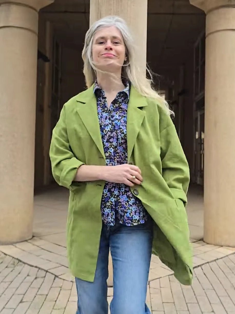 Kavaj Oversized Grön | Rino Kavaj i S/M från Rino Design Sthlm