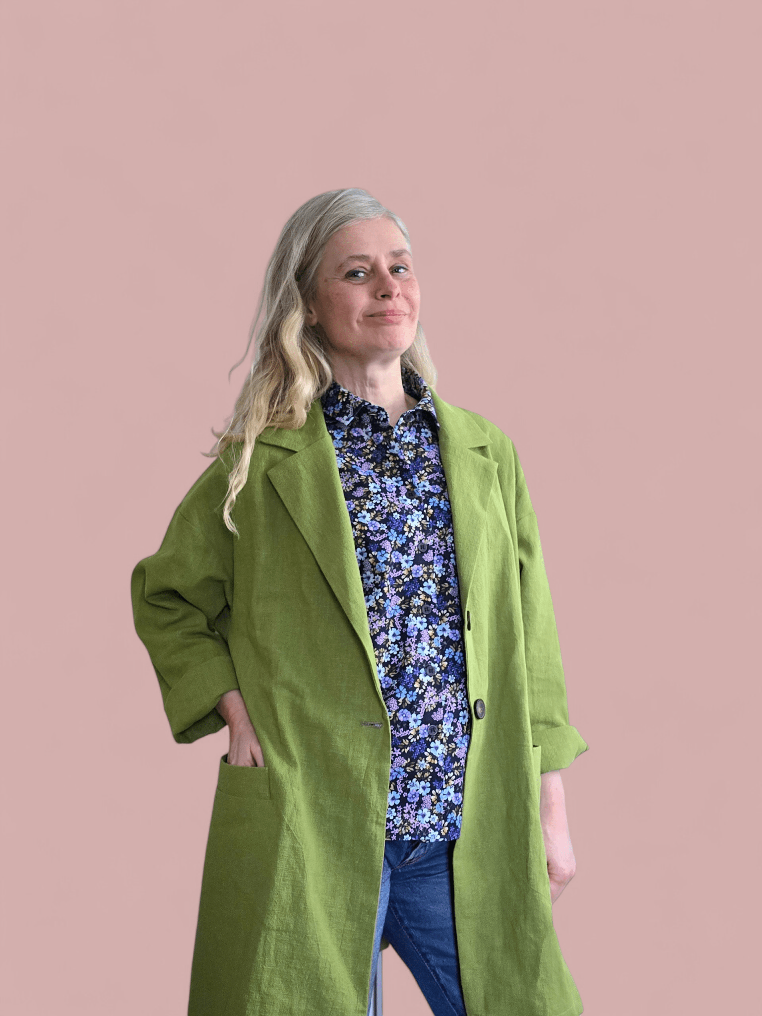 Kavaj Oversized Grön | Rino Kavaj i S/M från Rino Design Sthlm