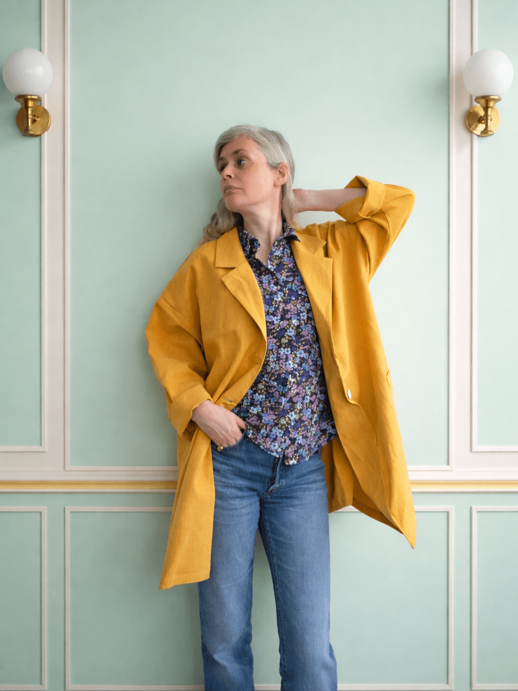 Kavaj Oversized Ljusgul | Rino Kavaj i S/M från Rino Design Sthlm