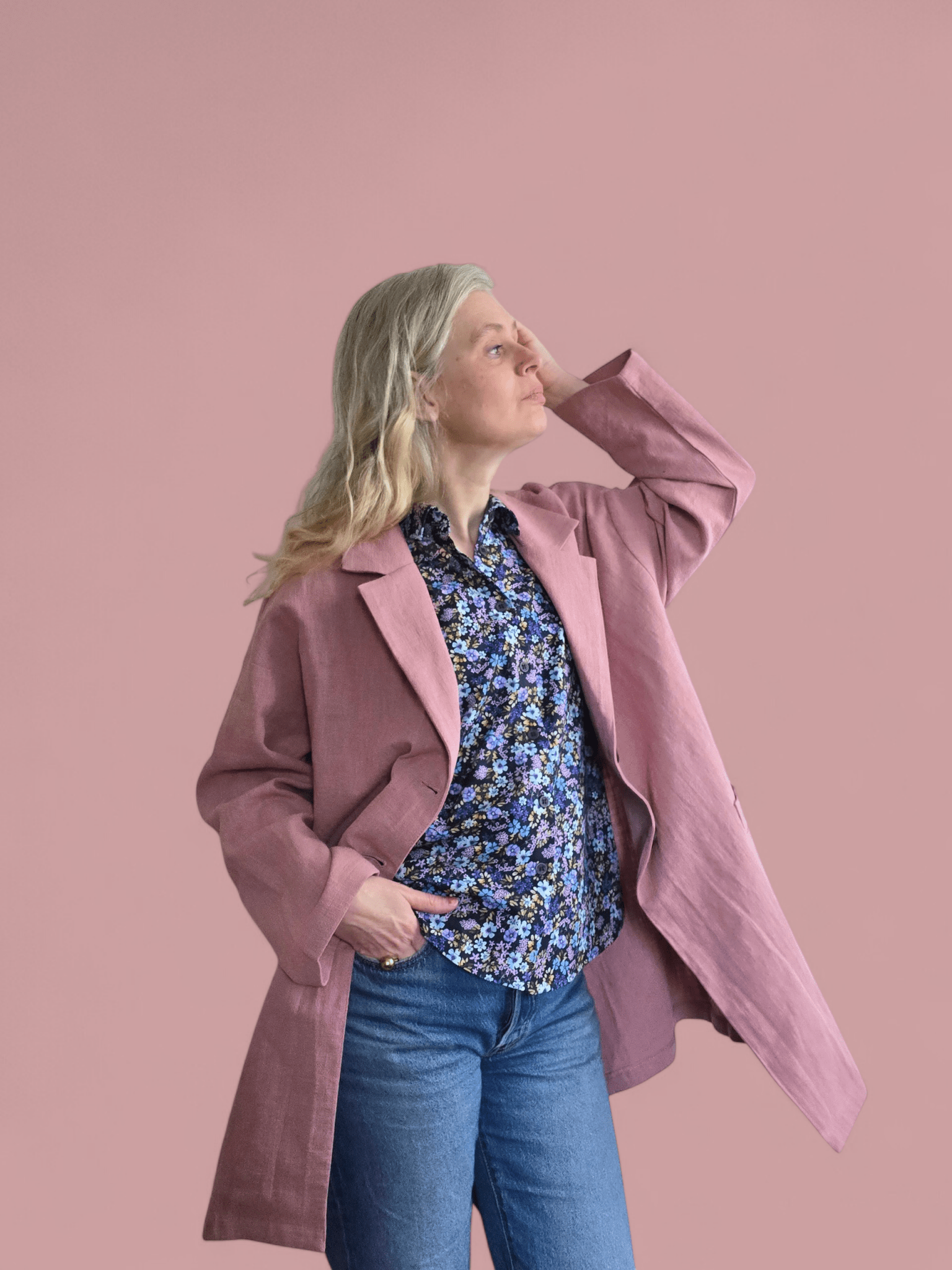 Kavaj Oversized Rosa | Rino Kavaj i S/M från Rino Design Sthlm