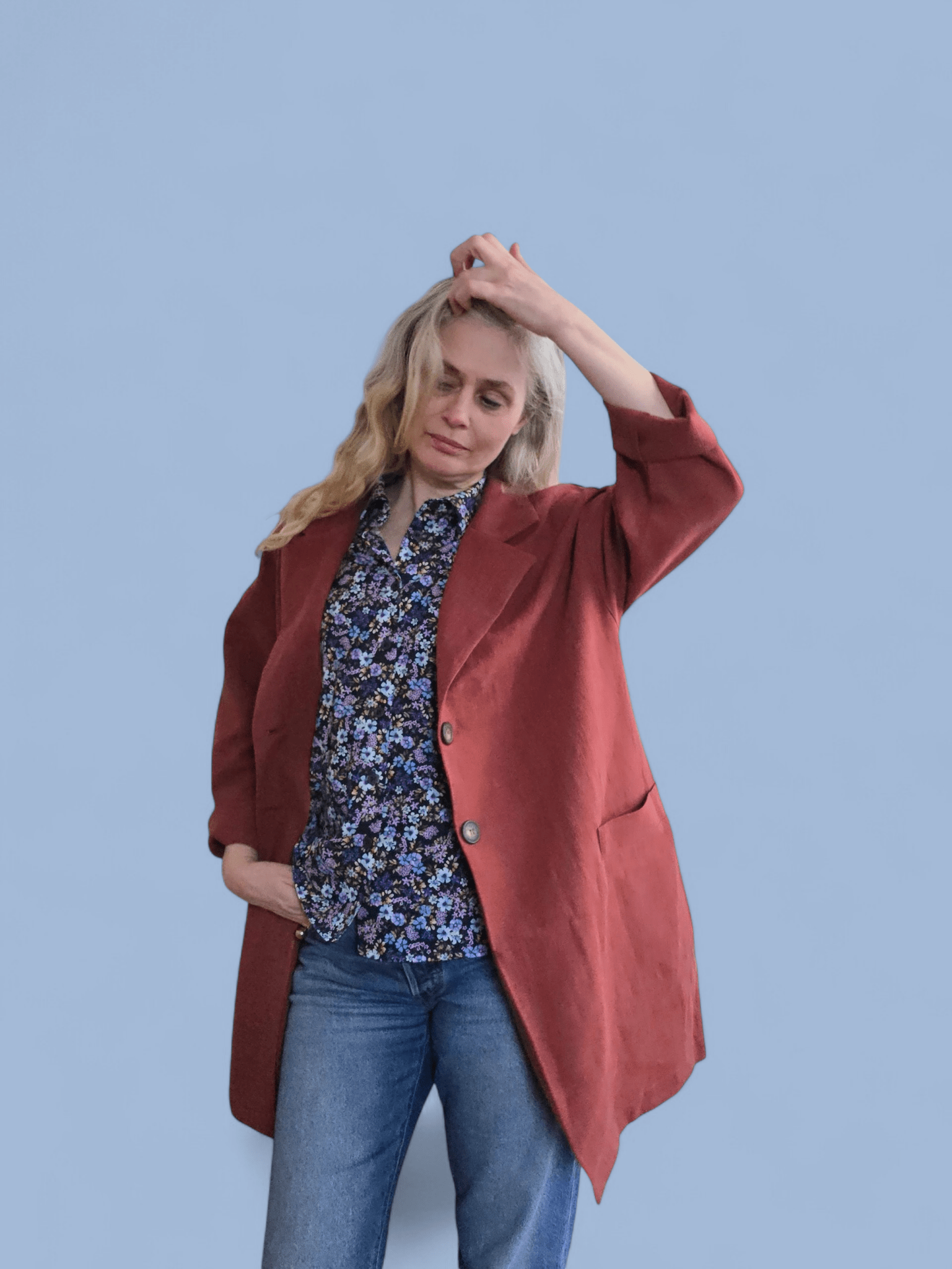 Kavaj Oversized Rost | Rino Kavaj i S/M från Rino Design Sthlm