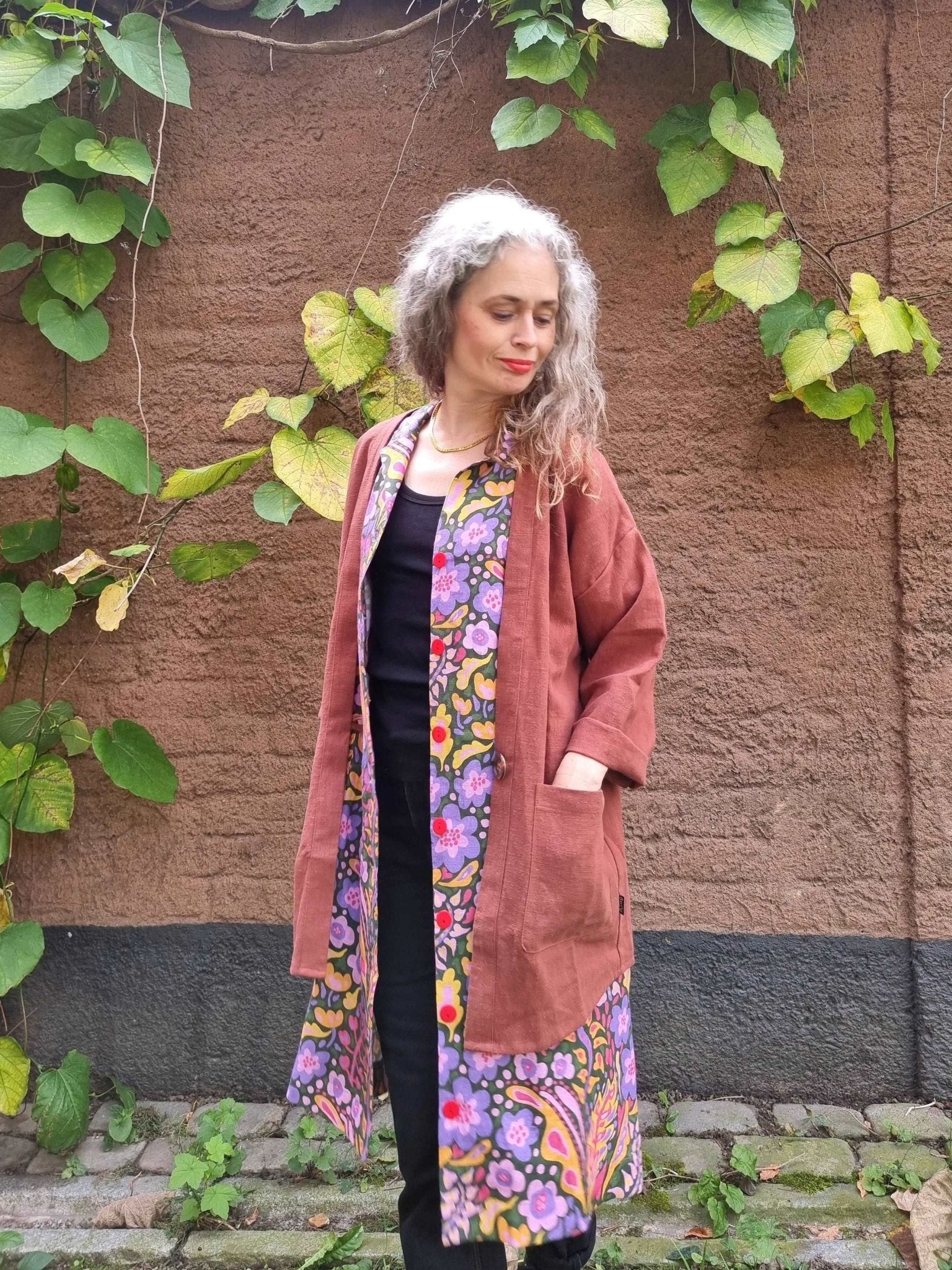 Kavaj Rostbrun | Rino Kavaj i One size från Rino Design Sthlm