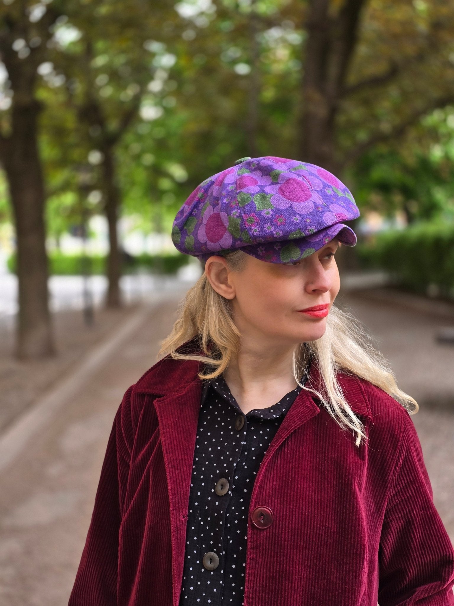 Keps Lila Solblomma | Rino Keps i 56cm från Rino Design Sthlm
