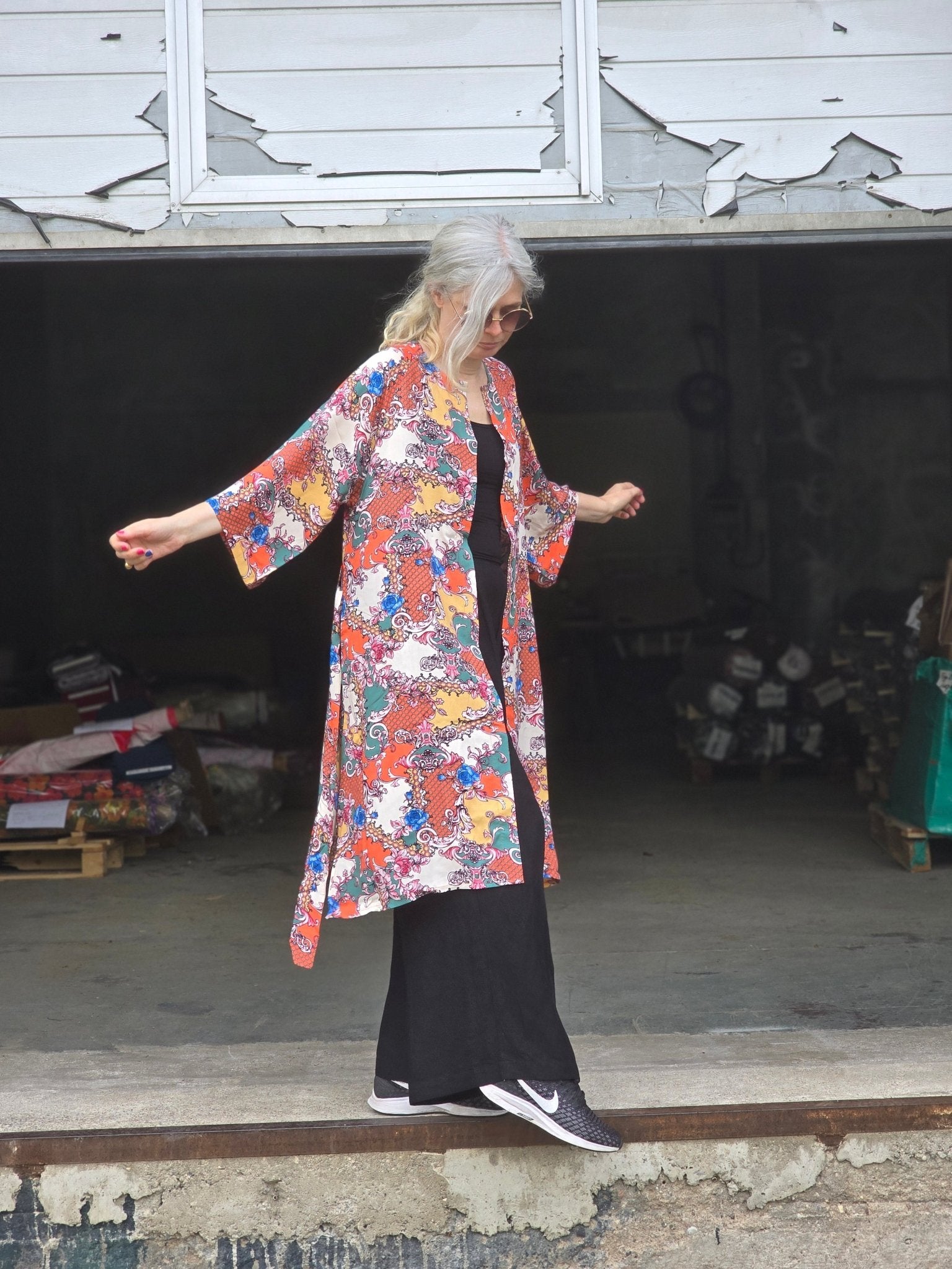Kimono färgglad Japan insp mönster | Rino Kimono i S/M från Rino Design Sthlm