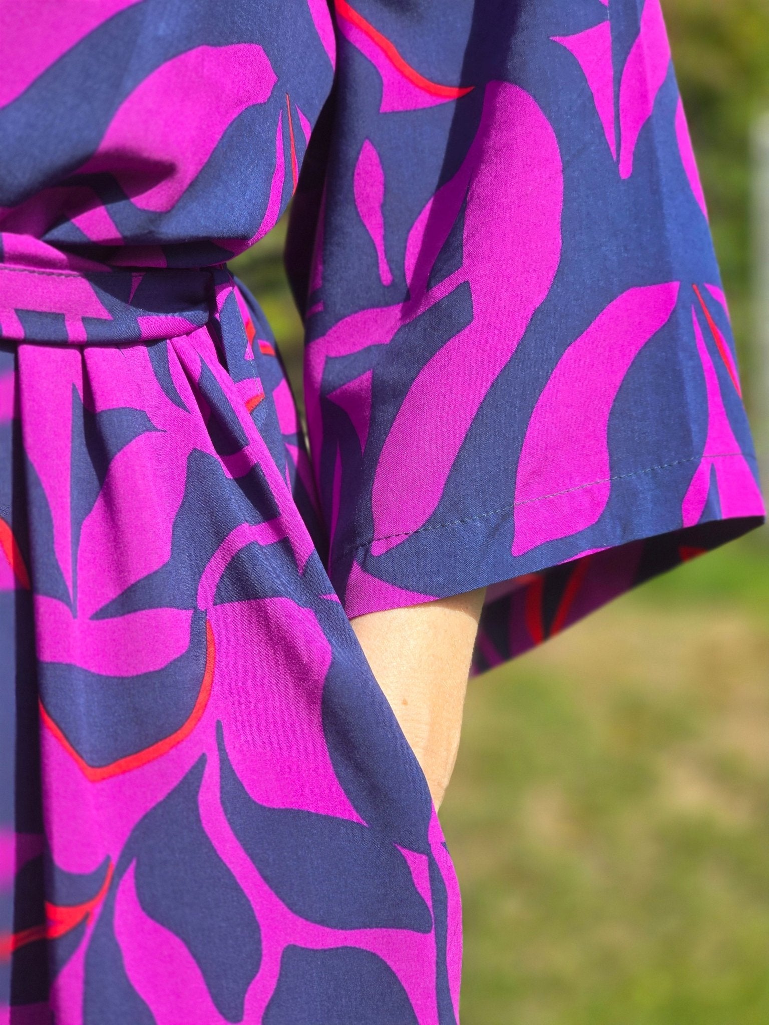Kimono färgglad Lila Mörkblå | Rino Kimono i S/M från Rino Design Sthlm
