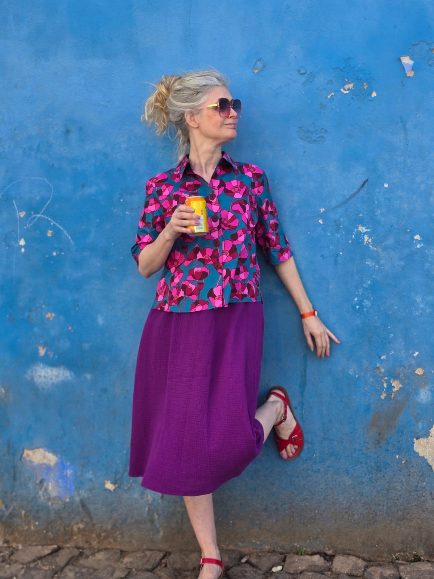 Kjol muslin Lila - Rino Design Sthlm