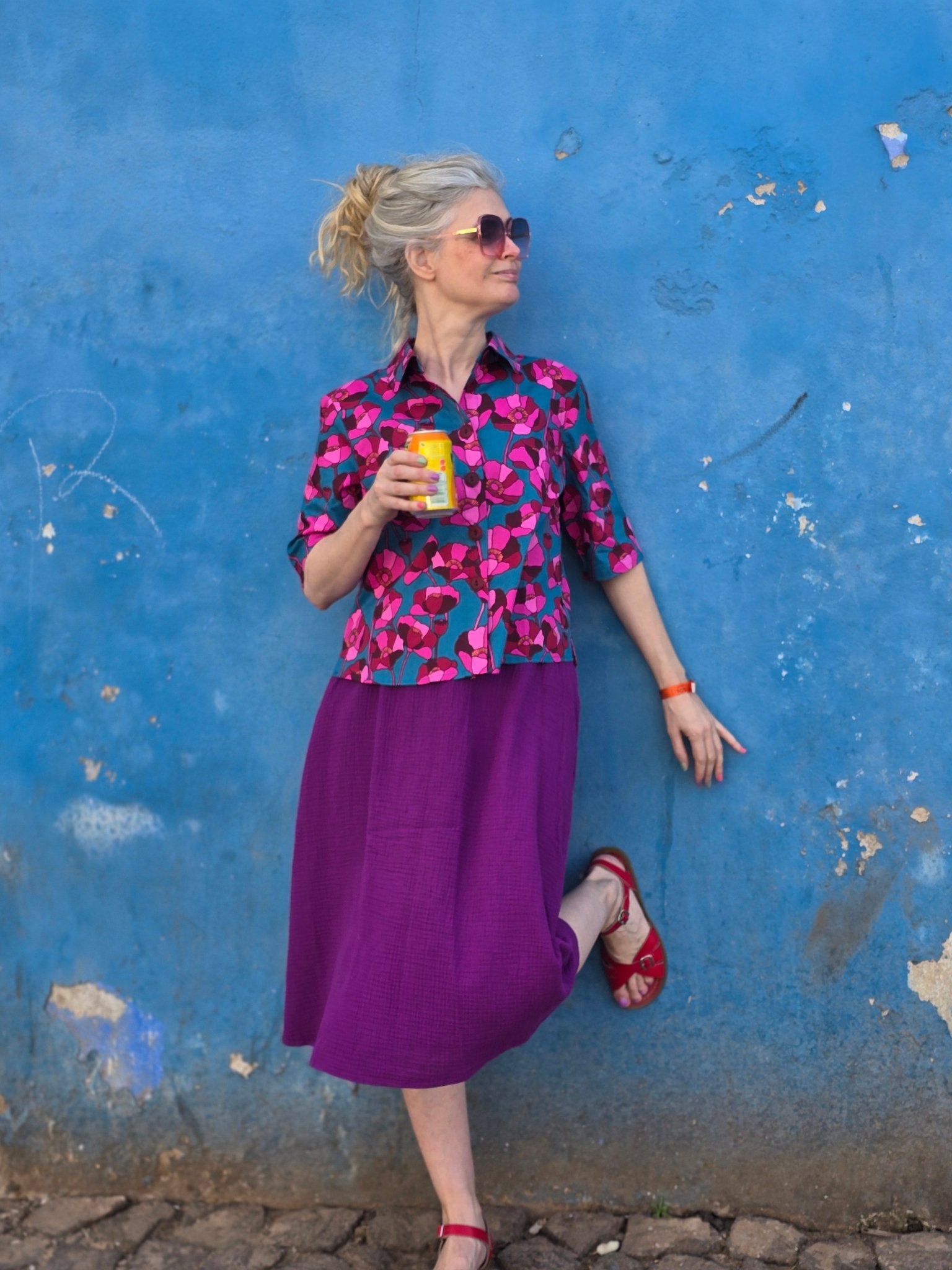 Kjol muslin Lila - Rino Design Sthlm