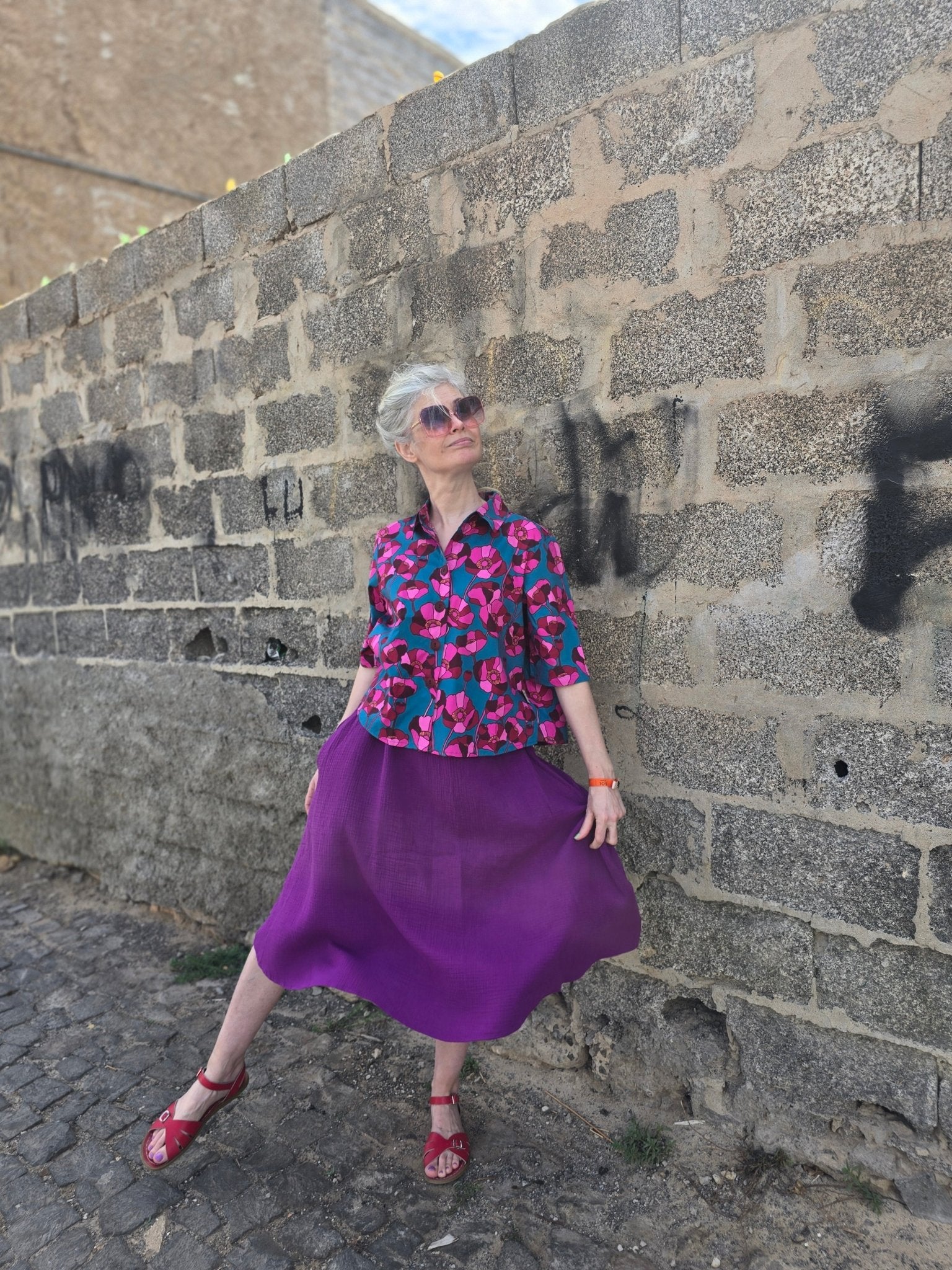 Kjol muslin Lila - Rino Design Sthlm