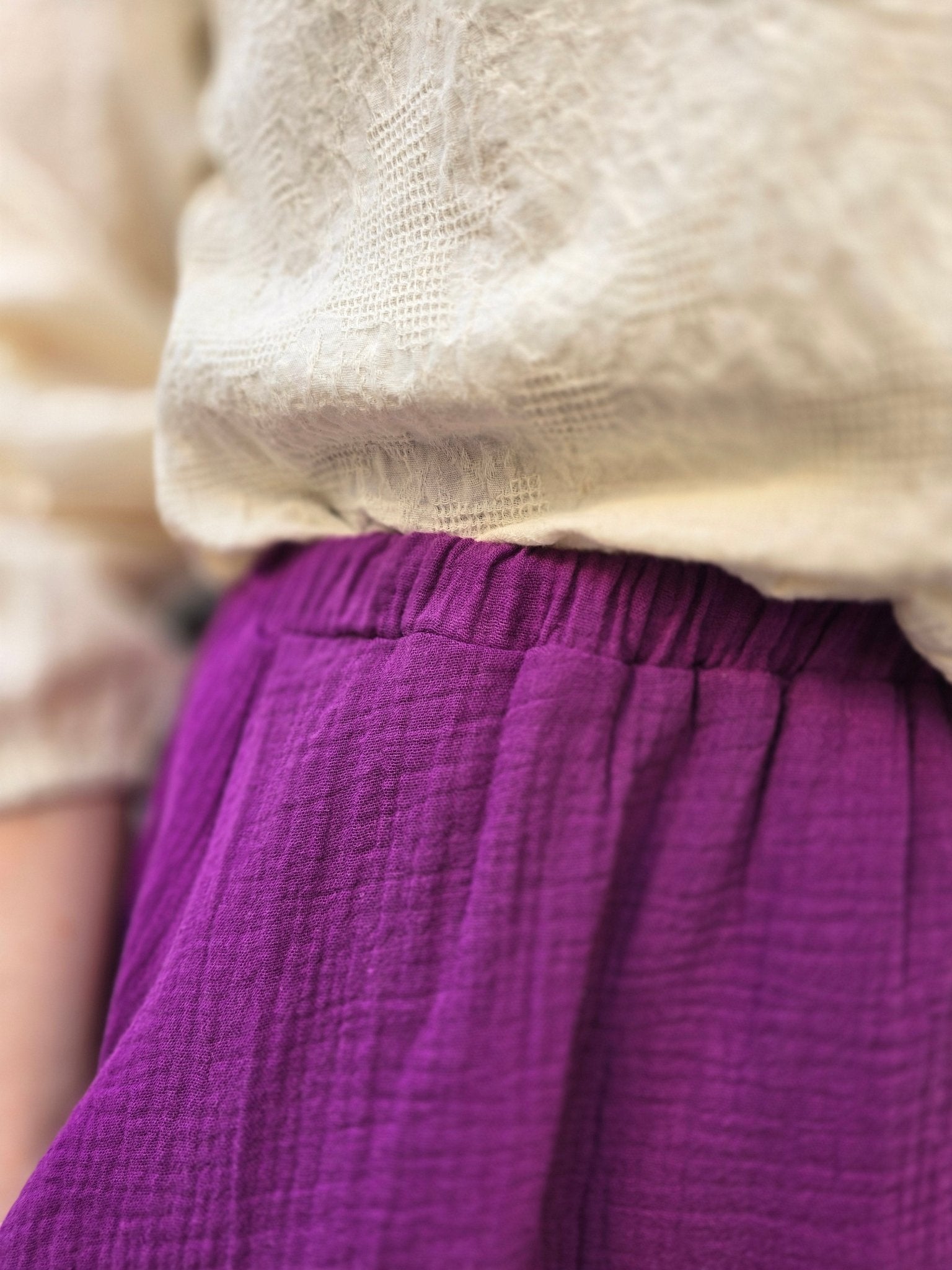 Kjol muslin Lila | Rino Kjol i S från Rino Design Sthlm