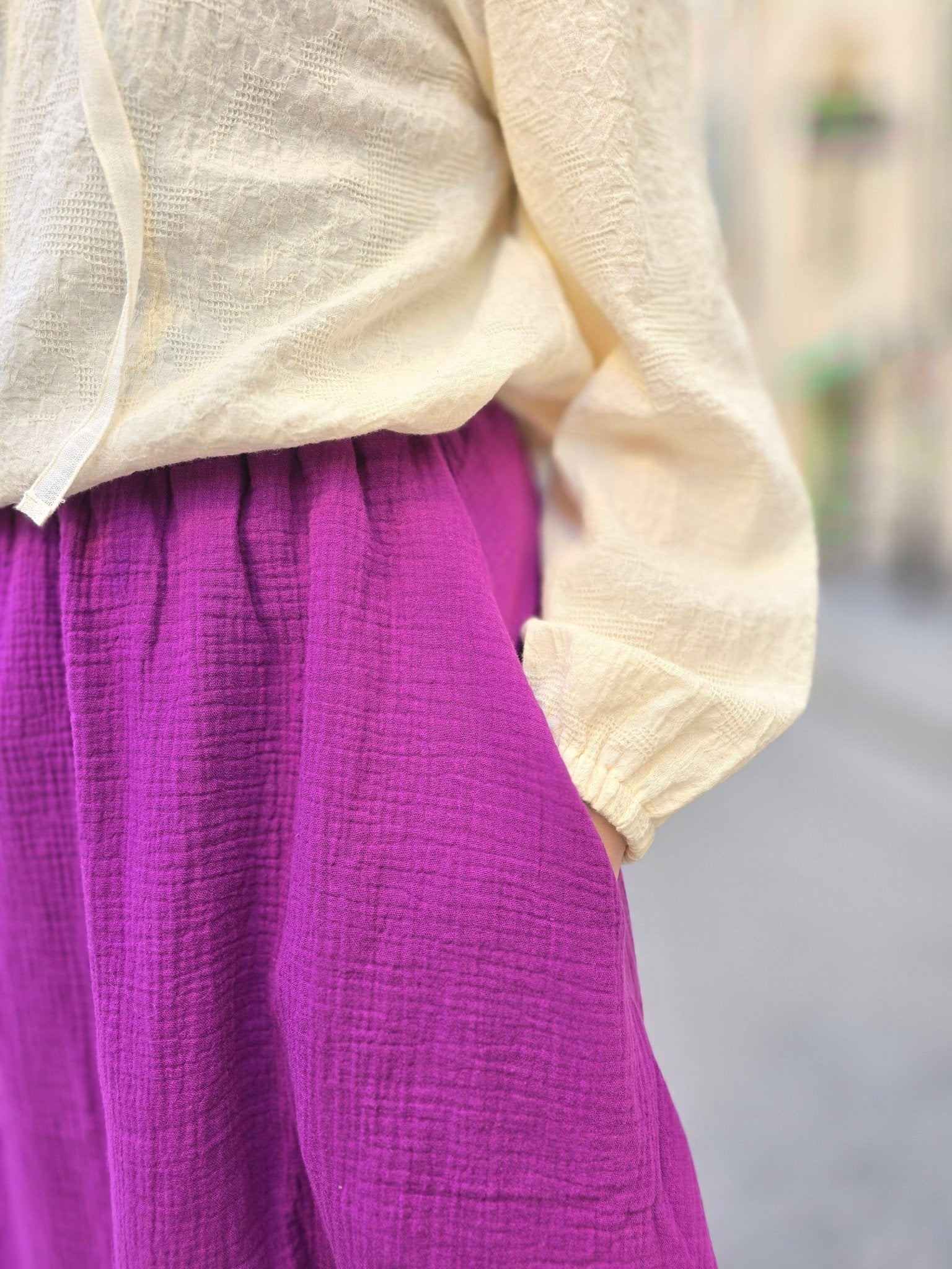 Kjol muslin Lila | Rino Kjol i S från Rino Design Sthlm