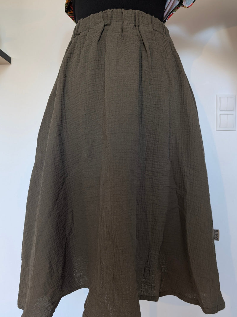Kjol muslin Mörkgrön | Rino Kjol muslin i S från Rino Design Sthlm