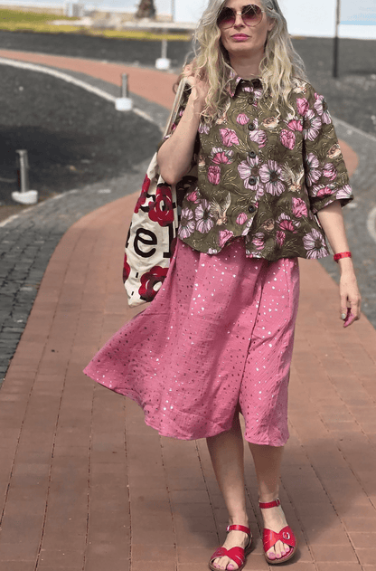 Kjol muslin Rosa - Rino Design Sthlm