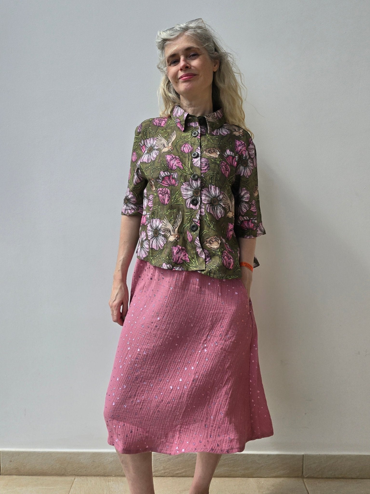 Kjol muslin Rosa | Rino Kjol muslin i S från Rino Design Sthlm