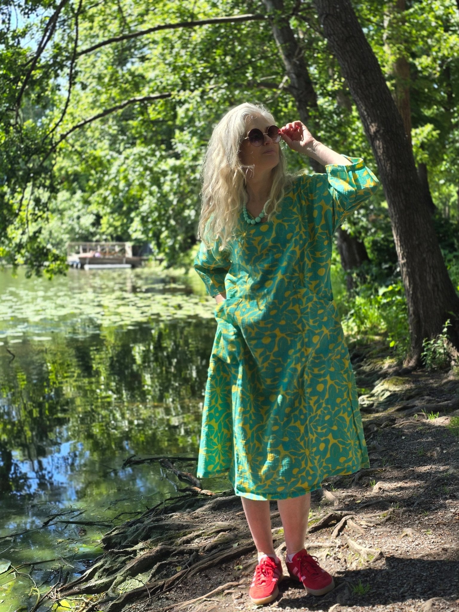 Klänning Vera Lime muslin | Rino Klänning i S från Rino Design Sthlm