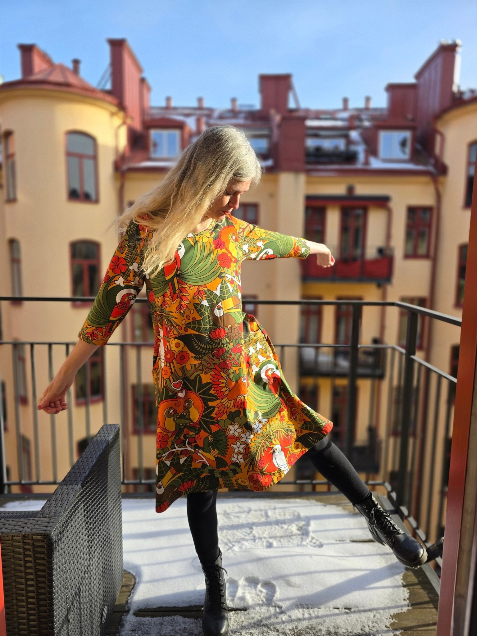 Klänning A - linje Birdie | Rino Klänning i S från Rino Design Sthlm